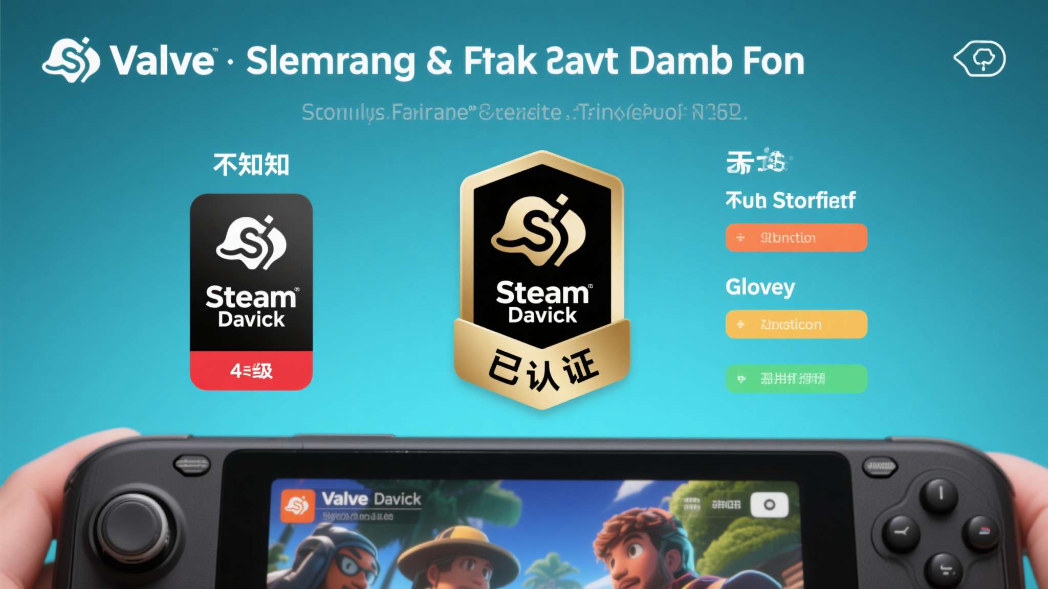 Steam&nbsp;Deck认证并非一个随意颁发的标签。Valve将游戏分为四个级别：未